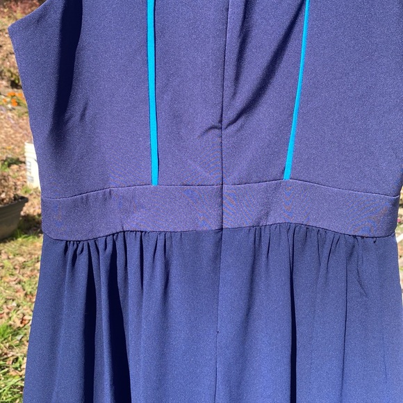 🌹Belle Badgley Mischka Navy Sleeveless Maxi Dress - Picture 8 of 13